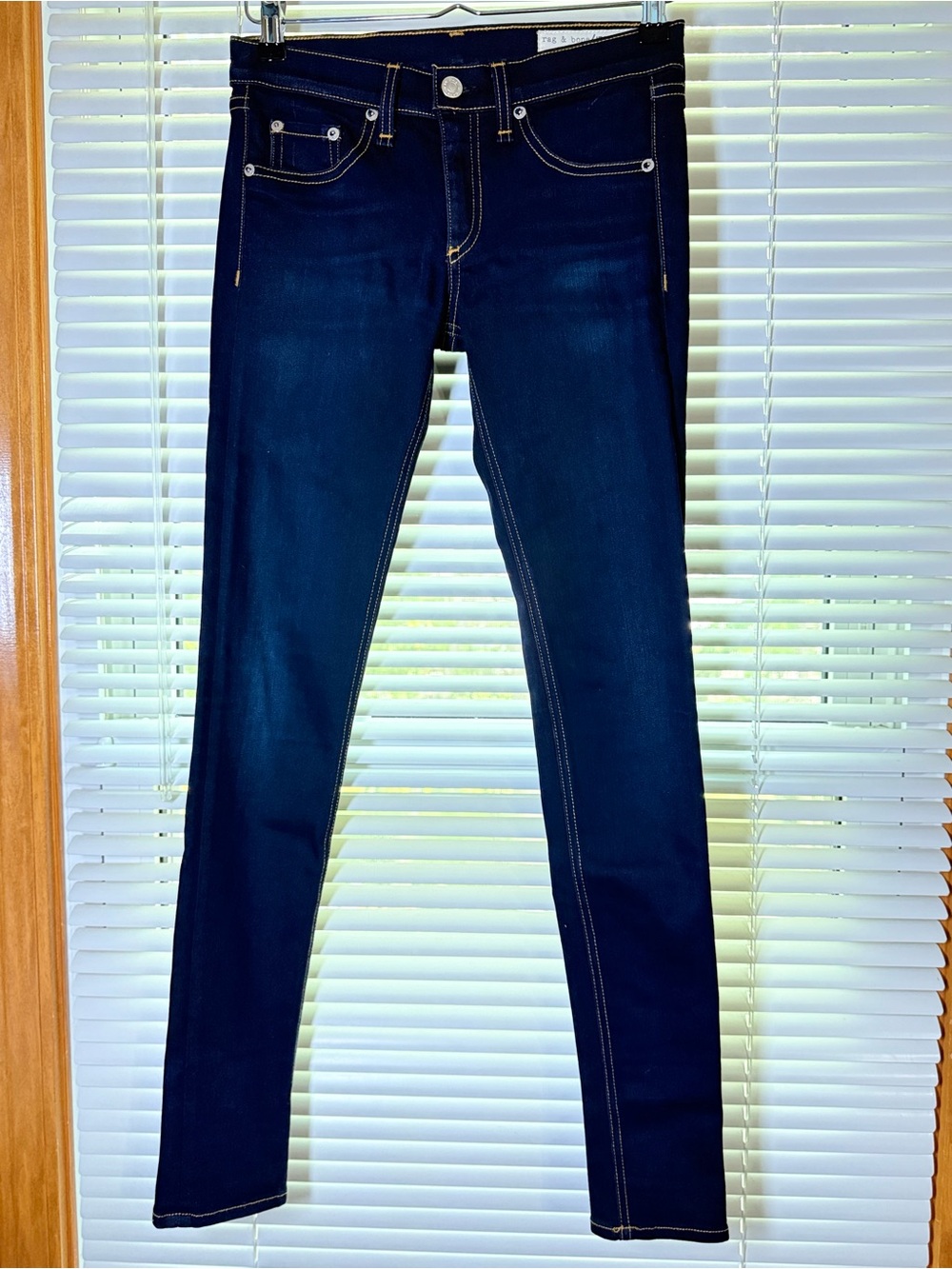 Rag & Bone Coventry Skinny Stretch Blue Jeans Size 25
